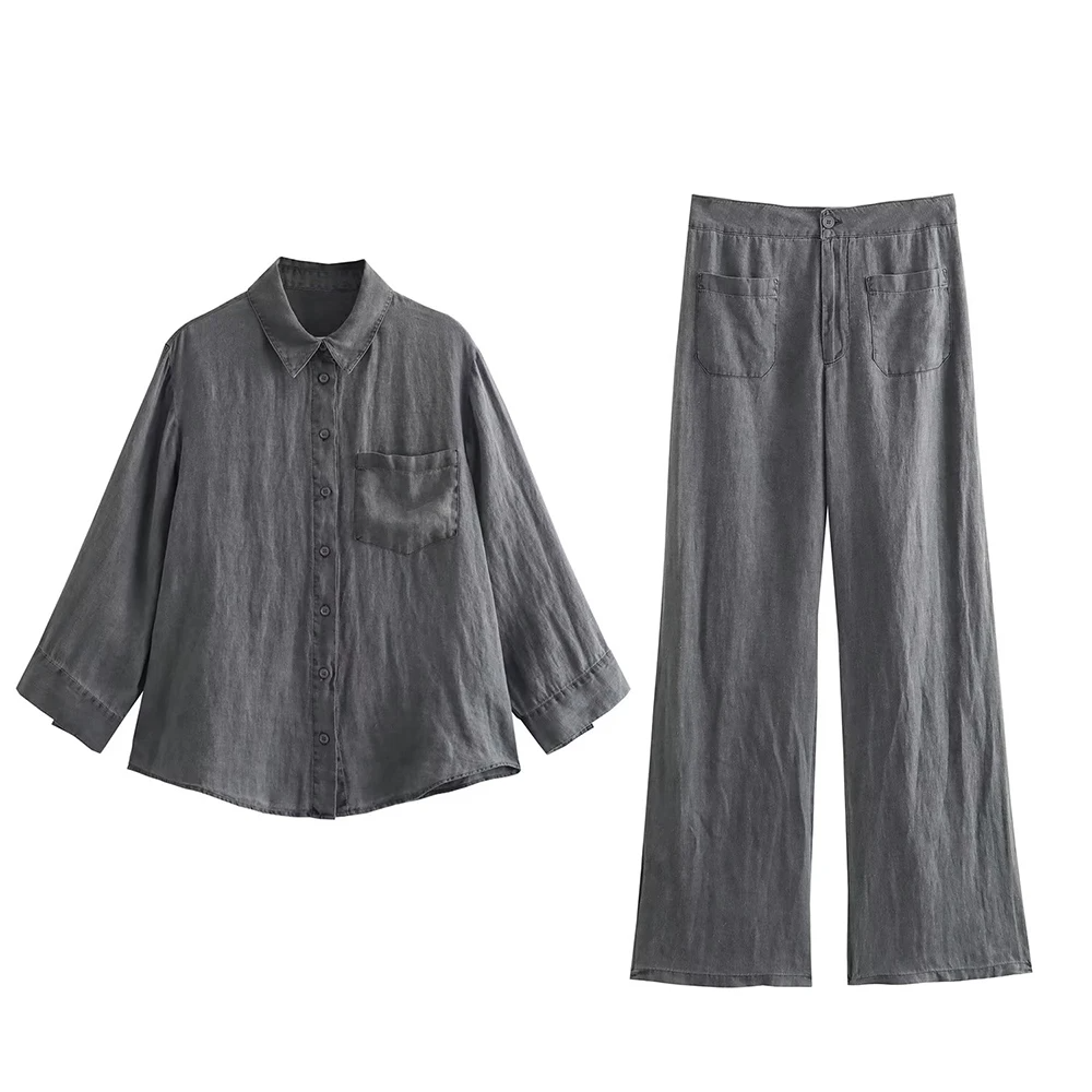 Conjunto Feminino de Linho Flávia