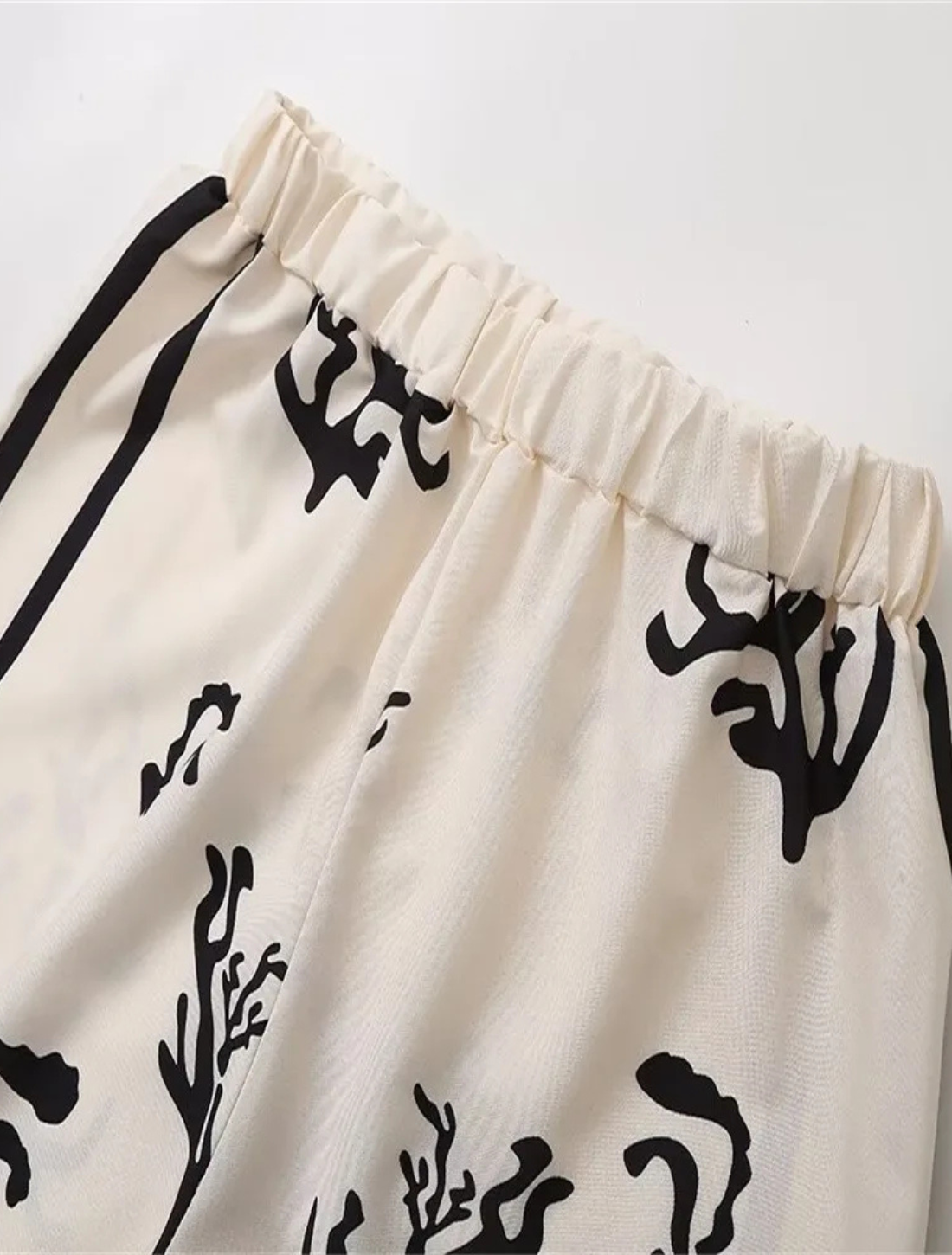Conjunto de Cetim Feminino Estampado Ester