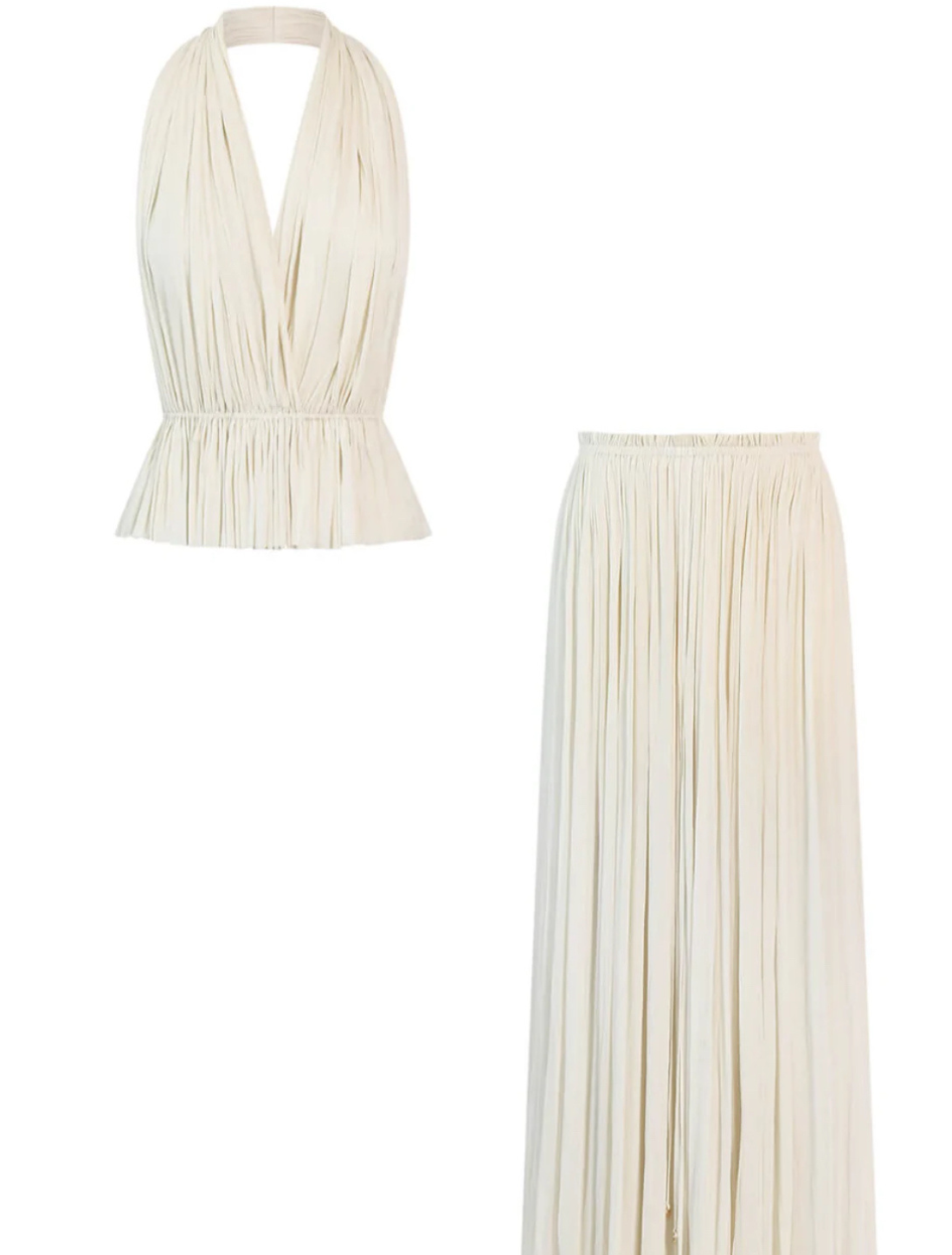 Conjunto Feminino Plissado Dalmaso