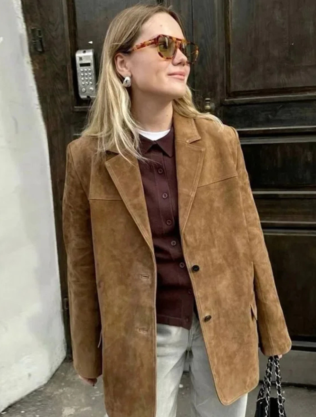 Blazer Feminino de Camurça Saville