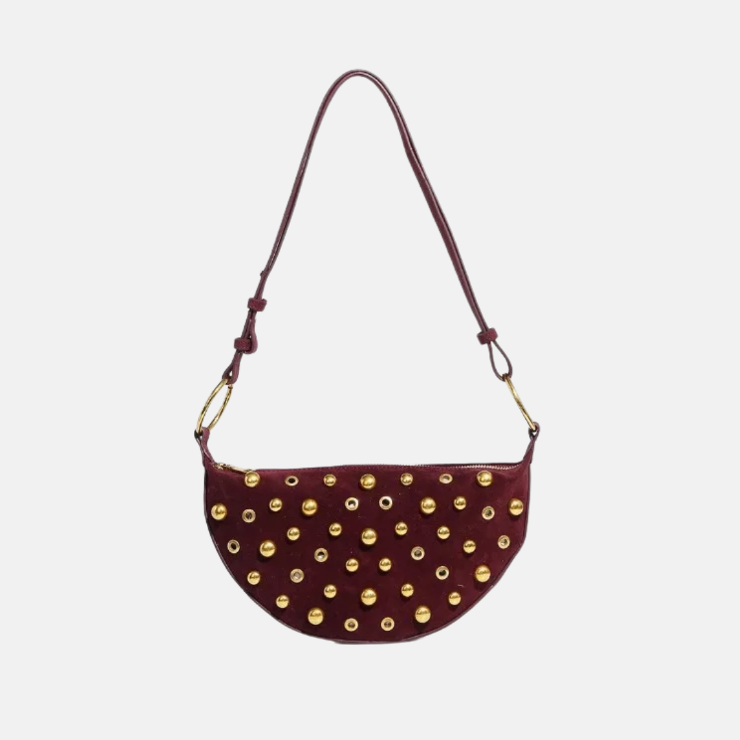 Bolsa Stud Glam Marsala