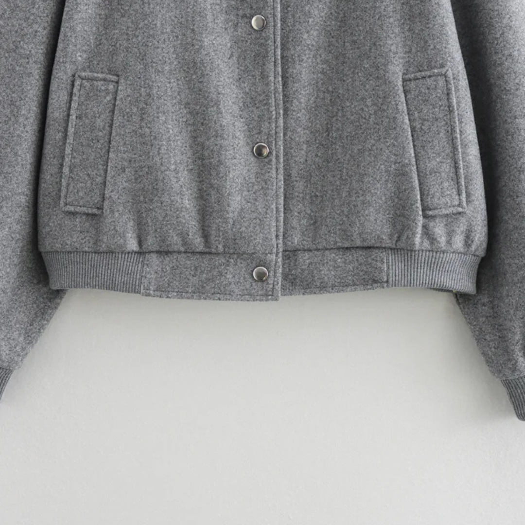 Casaco Bomber Ivory Chic