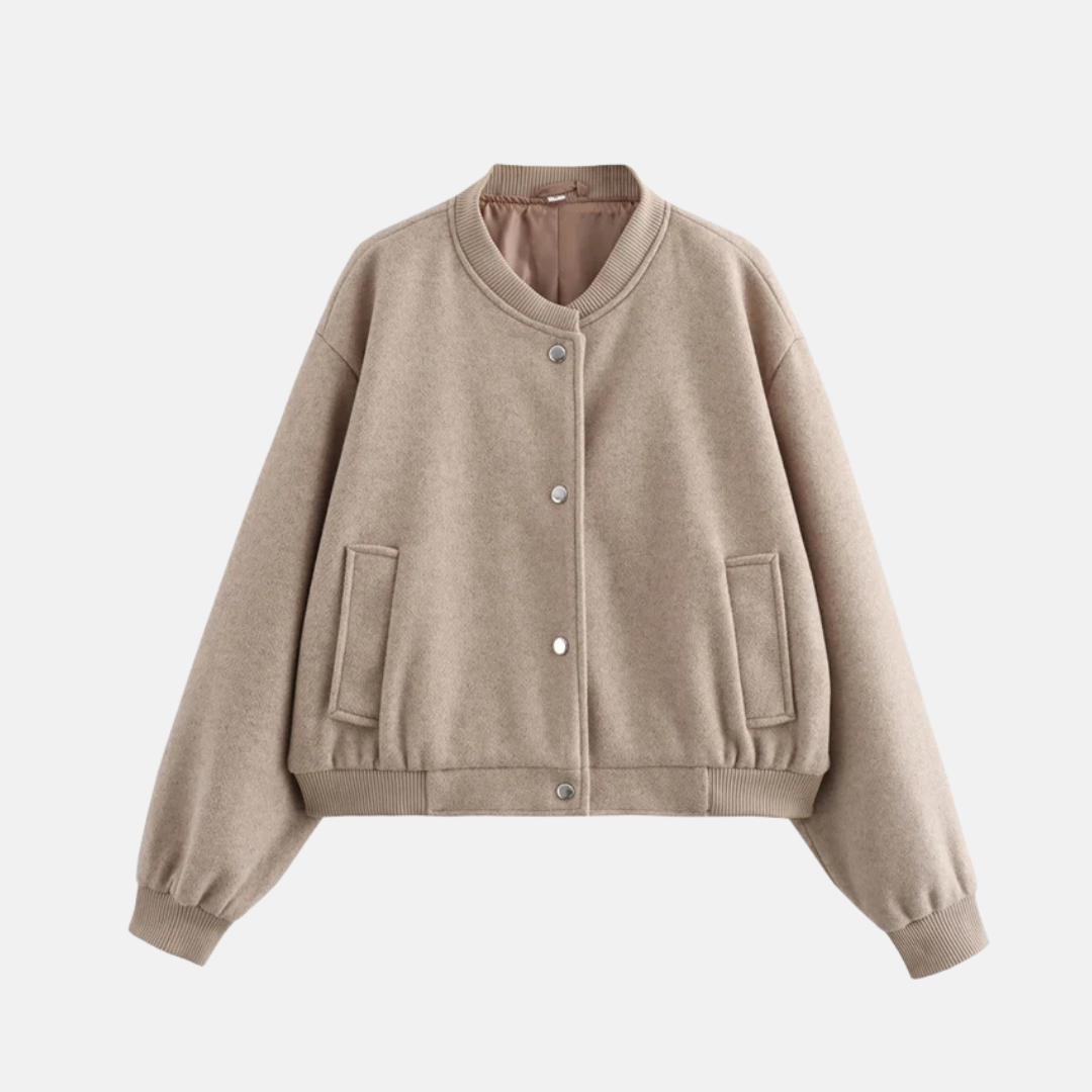 Casaco Bomber Ivory Chic