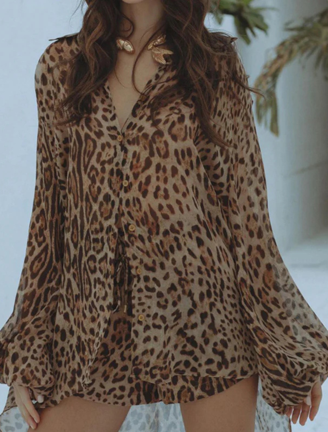 Conjunto Feminino Estampado Savana