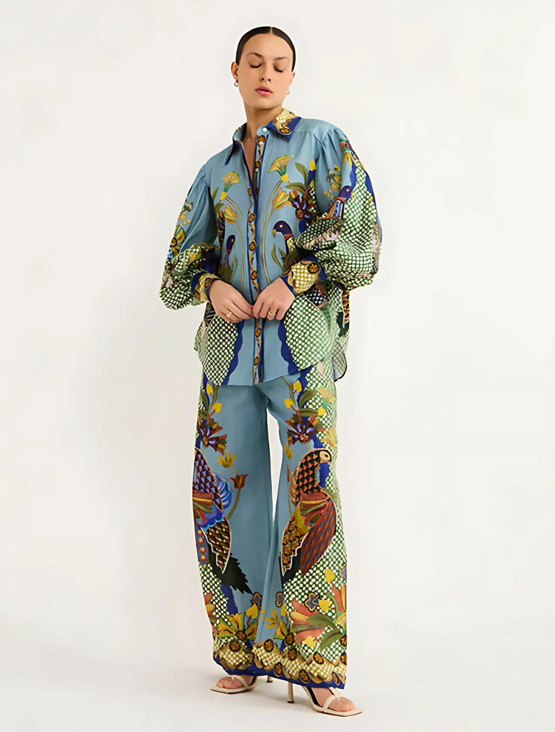 Conjunto Feminino Estampado Sabrina Birds