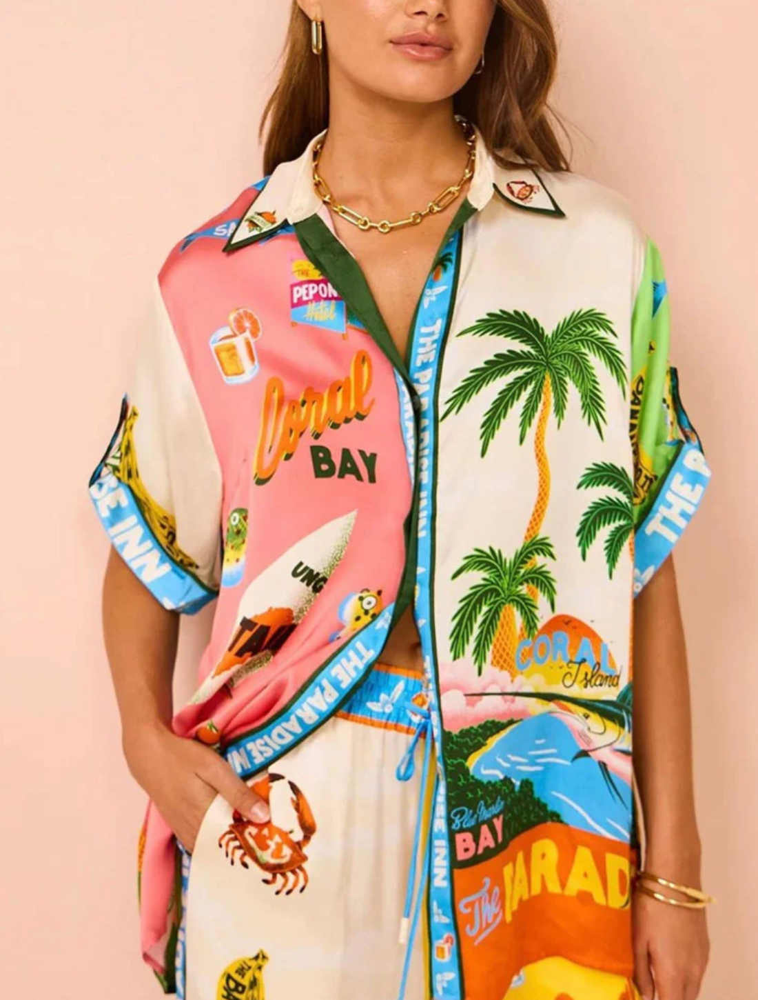 Conjunto Feminino Estampado Holiday Paradise