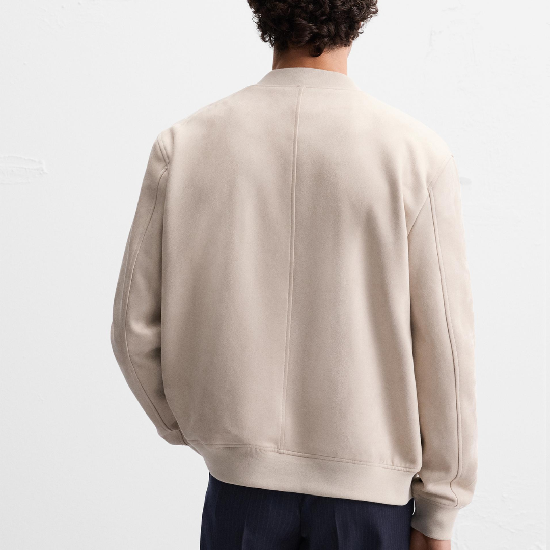 Jaqueta Baseball Suede