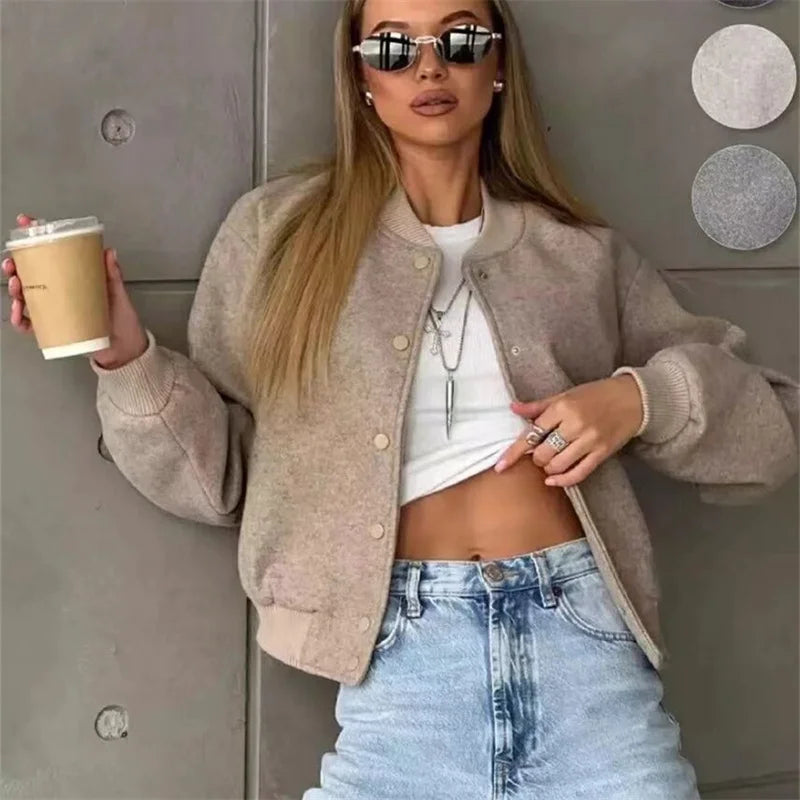 Casaco Bomber Ivory Chic