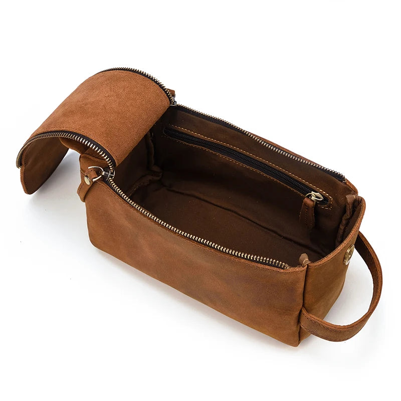 Necessaire Masculina de Couro Andrea