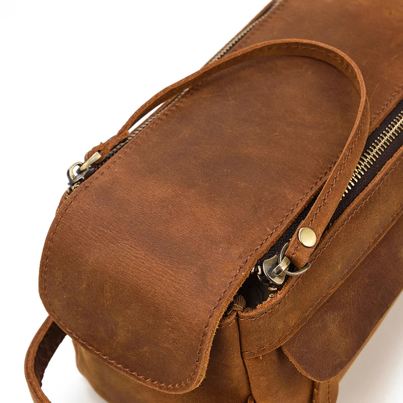 Necessaire Masculina de Couro Andrea