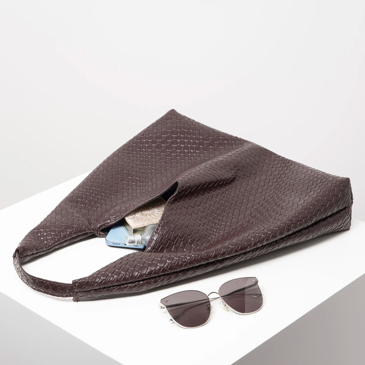 Bolsa de Couro Hobo Veneza