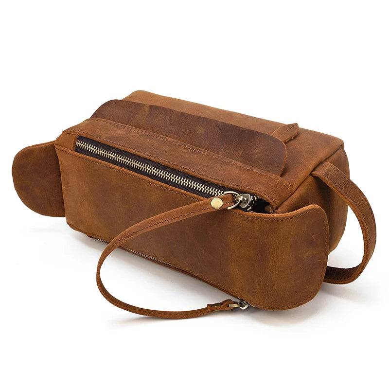 Necessaire Masculina de Couro Andrea
