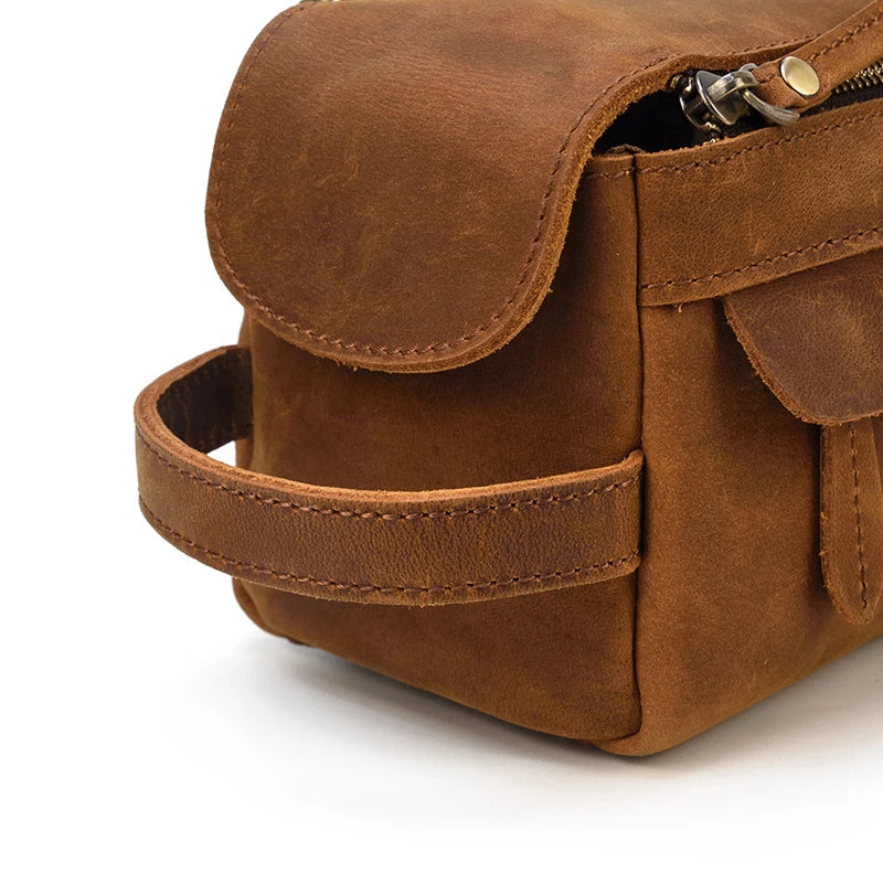 Necessaire Masculina de Couro Andrea