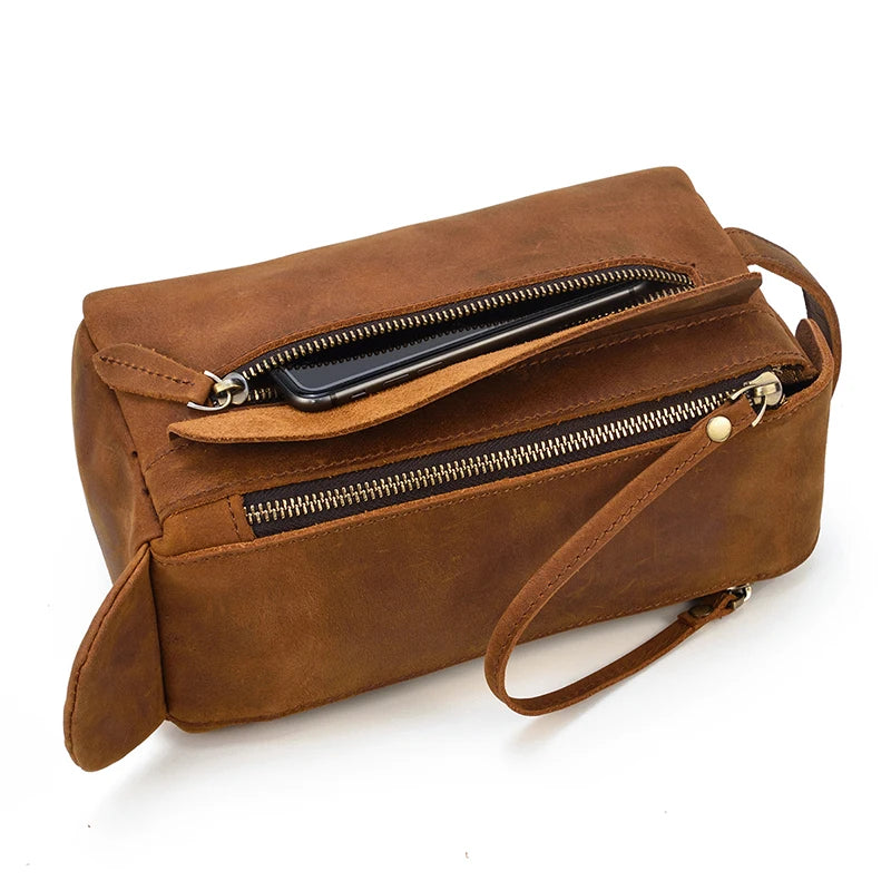Necessaire Masculina de Couro Andrea