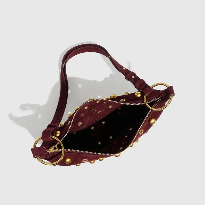 Bolsa Stud Glam Marsala