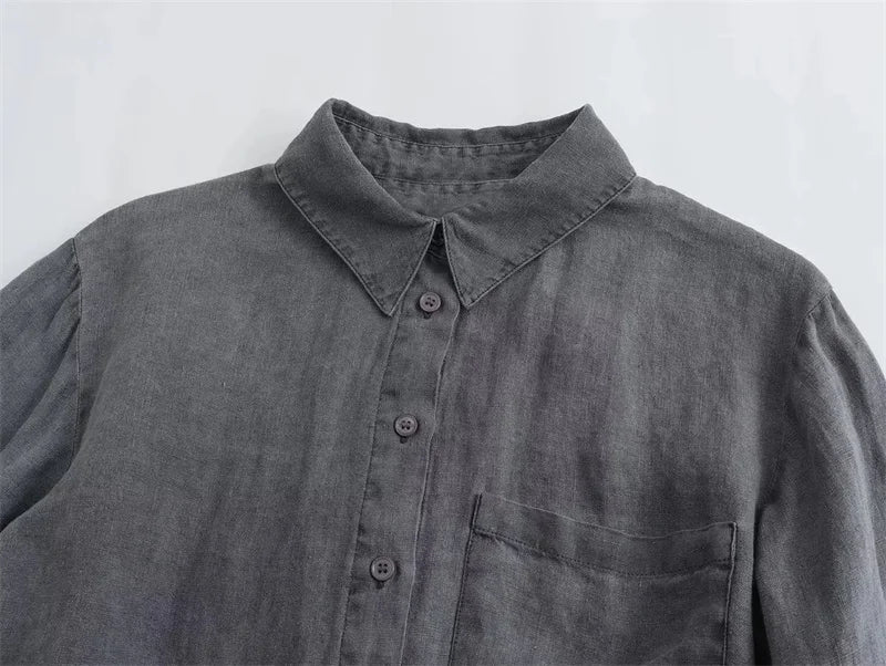 Conjunto Feminino de Linho Flávia
