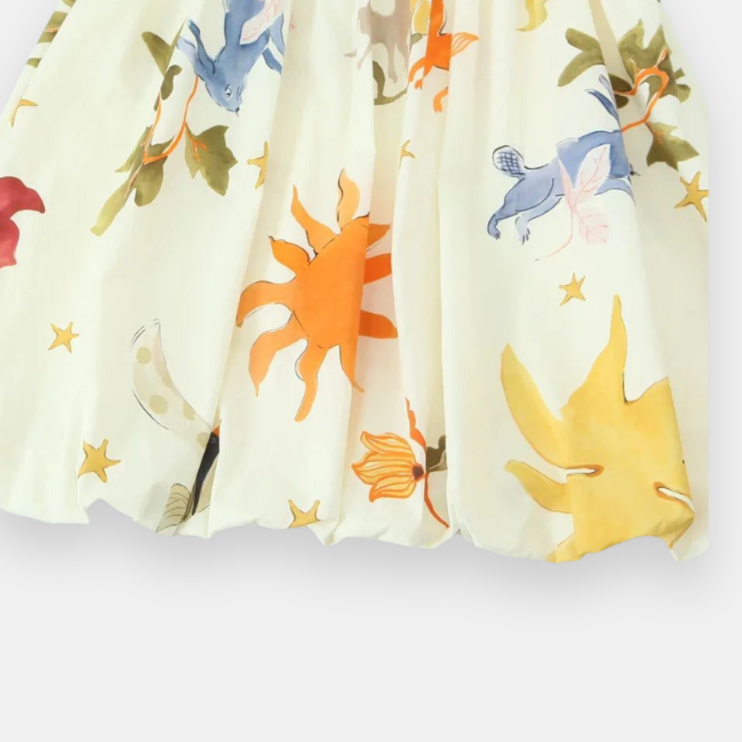 Vestido Curto Estampado Balonê Giovanna