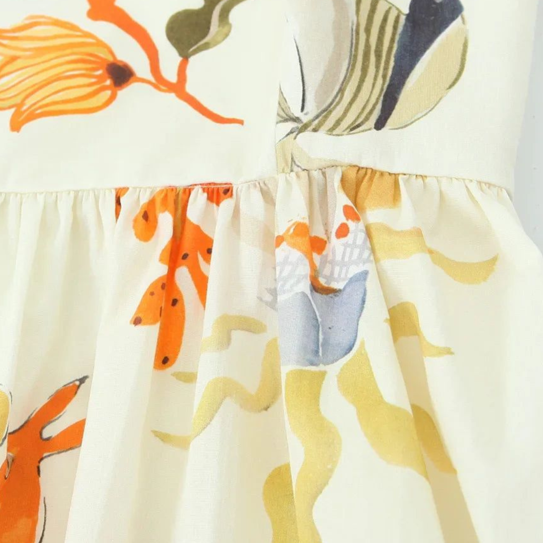Vestido Curto Estampado Balonê Giovanna