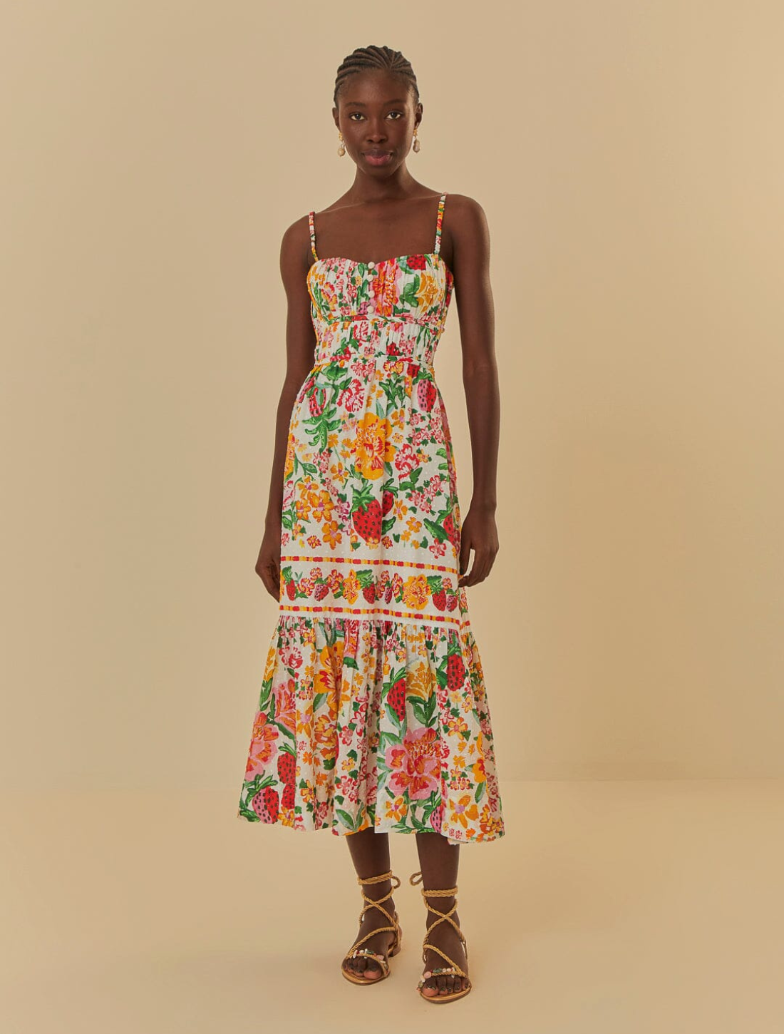 Vestido Jardim Tropical
