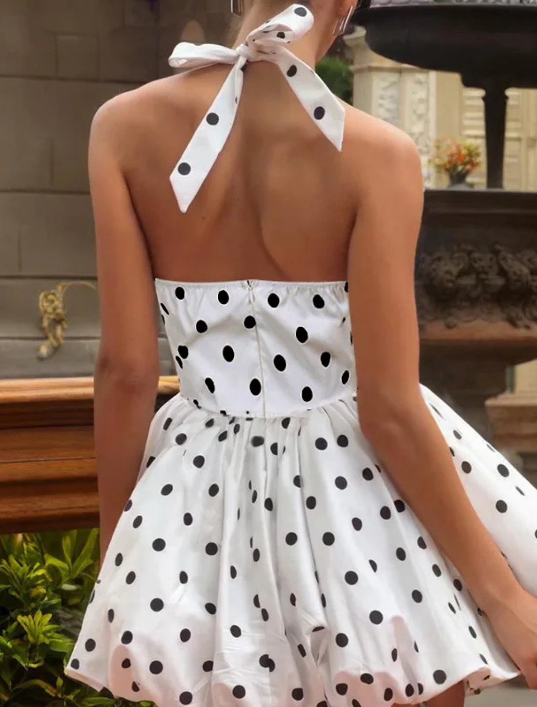 Vestido Poá Coquette Belle