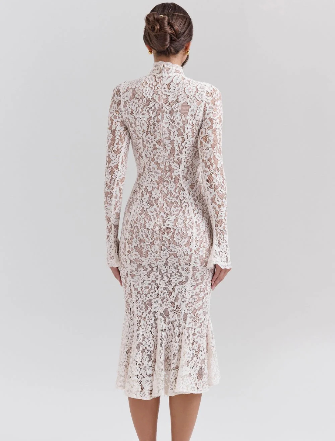 Vestido de Renda Encanto Latté