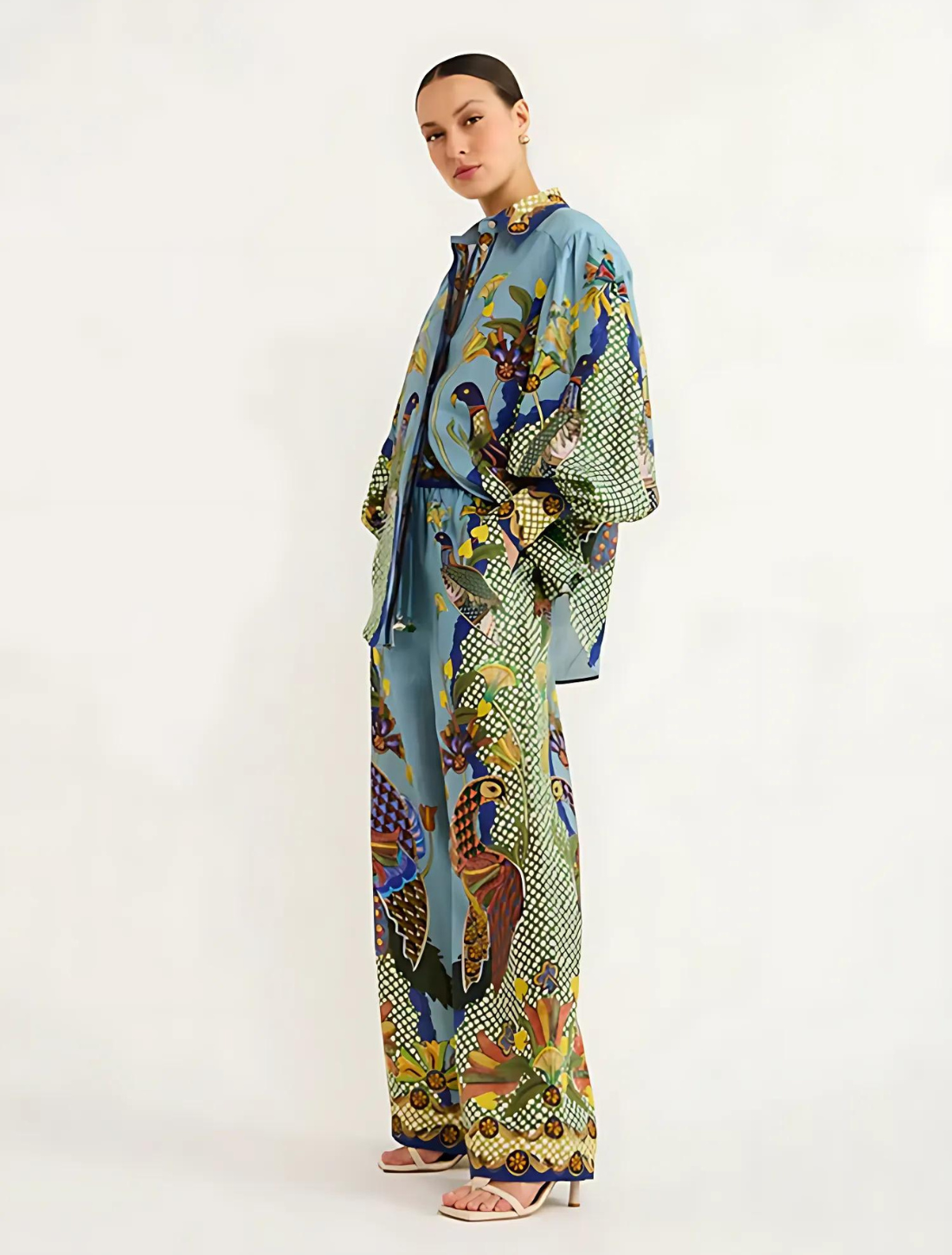 Conjunto Feminino Estampado Sabrina Birds