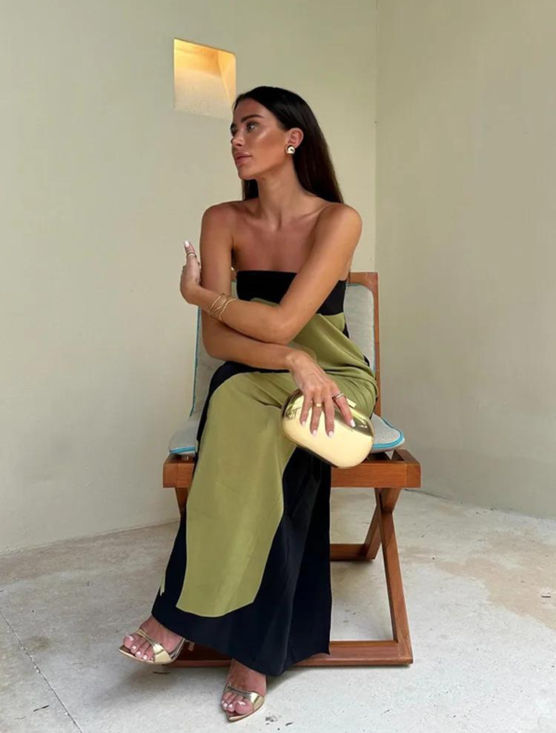 Vestido Tomara que Caia Avocado Lana Valmont
