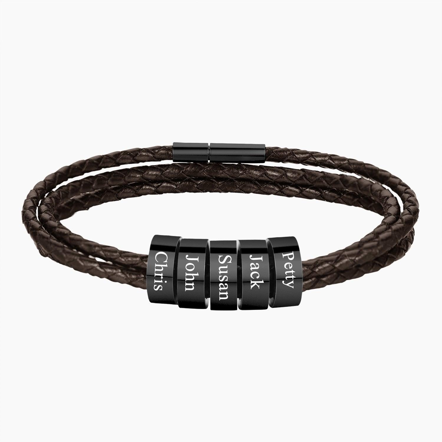 Pulseira de Couro Personalizada™ - Executive