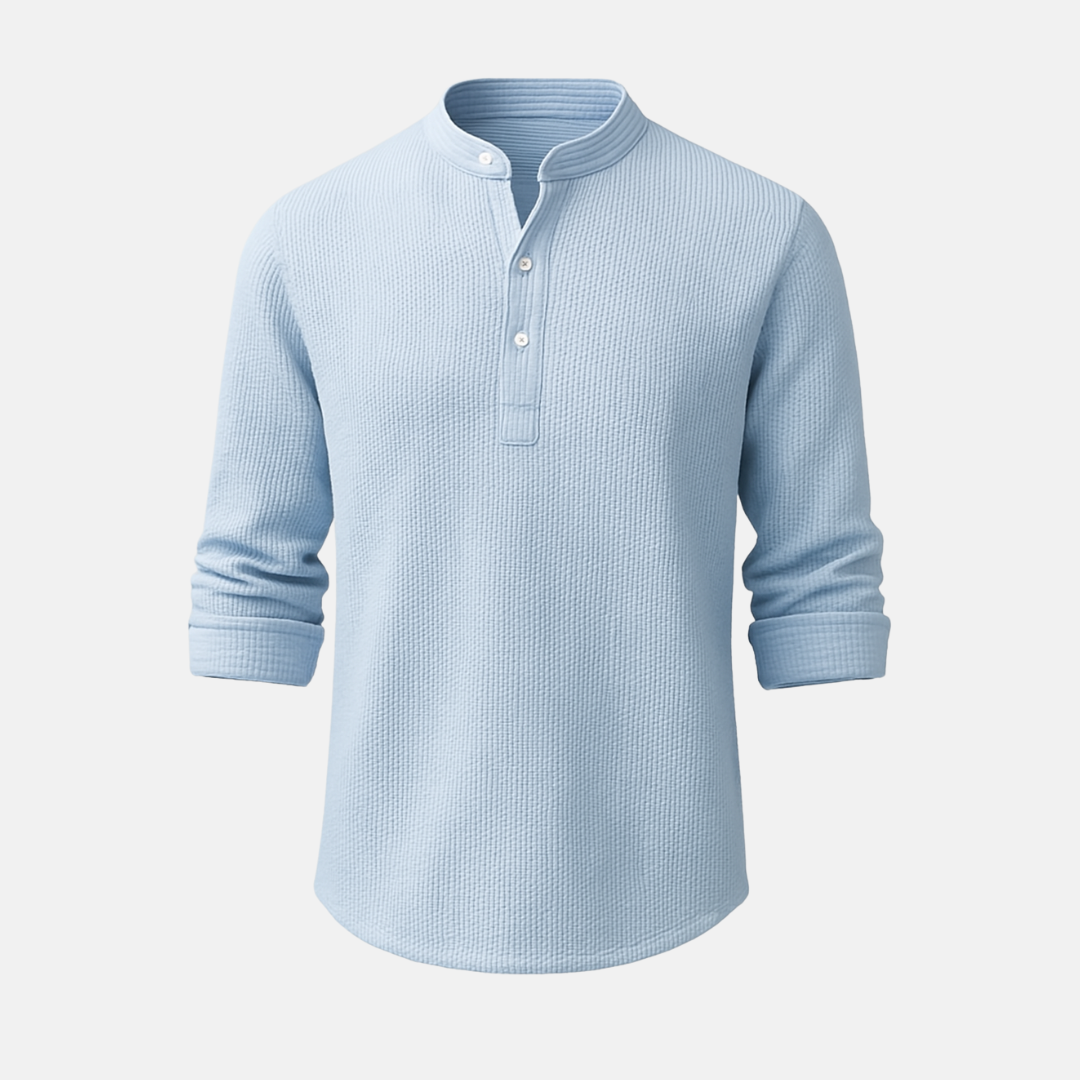 Camiseta Masculina Gola Mandarim Cotton Priest