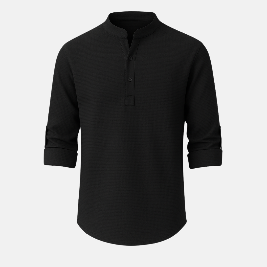 Camiseta Masculina Gola Mandarim Cotton Priest