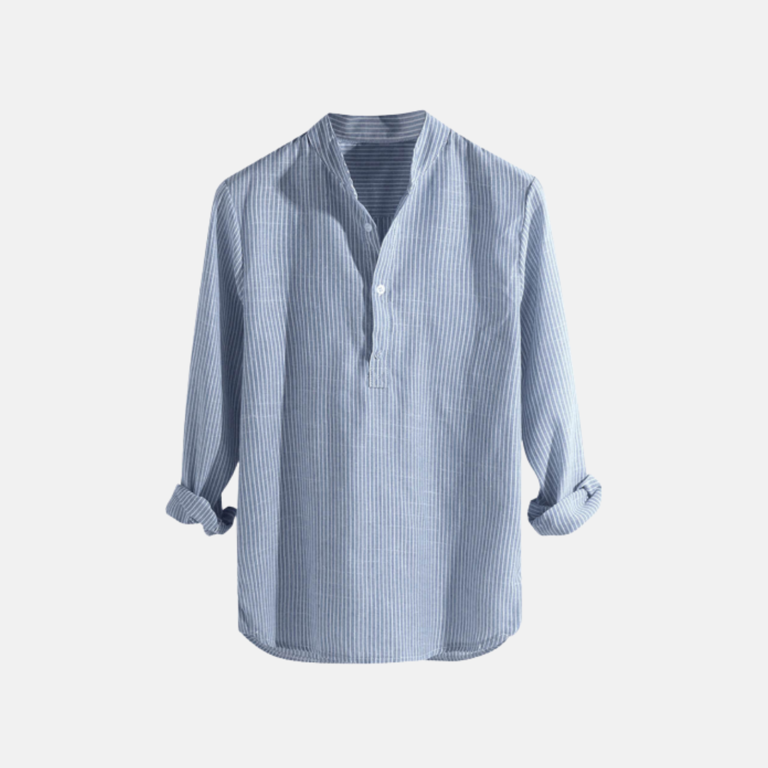 Camisa de Linho Listrada Charles