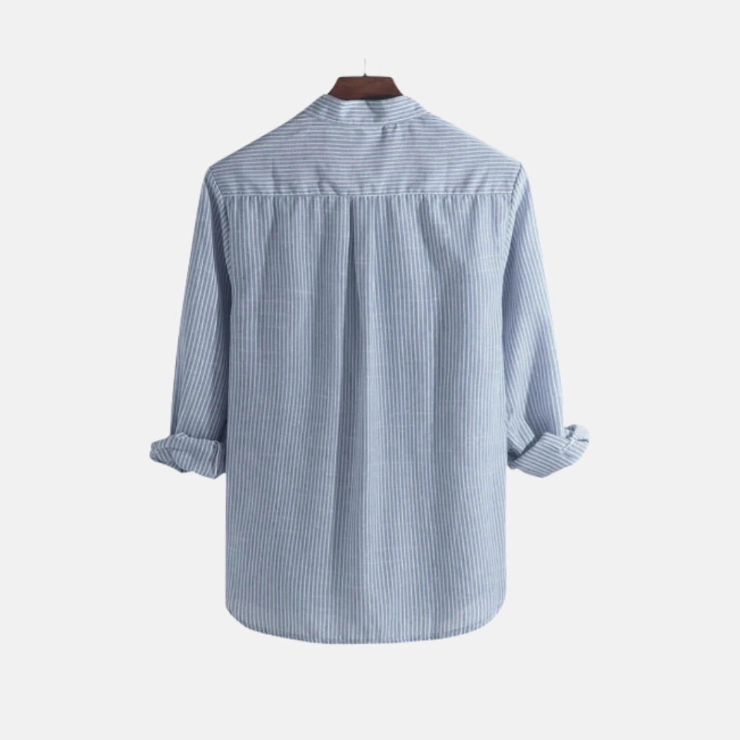 Camisa de Linho Listrada Charles
