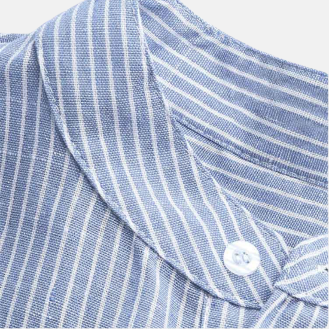 Camisa de Linho Listrada Charles