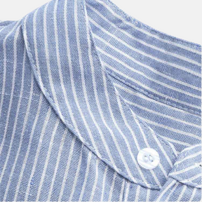 Camisa de Linho Listrada Charles