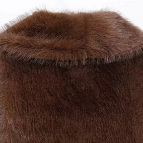 Casaco de Pelo Sintético Vienna Noisette