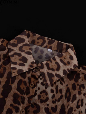 Conjunto Feminino Estampado Savana