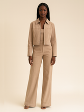 Conjunto Alfaiataria Cropped Blanc