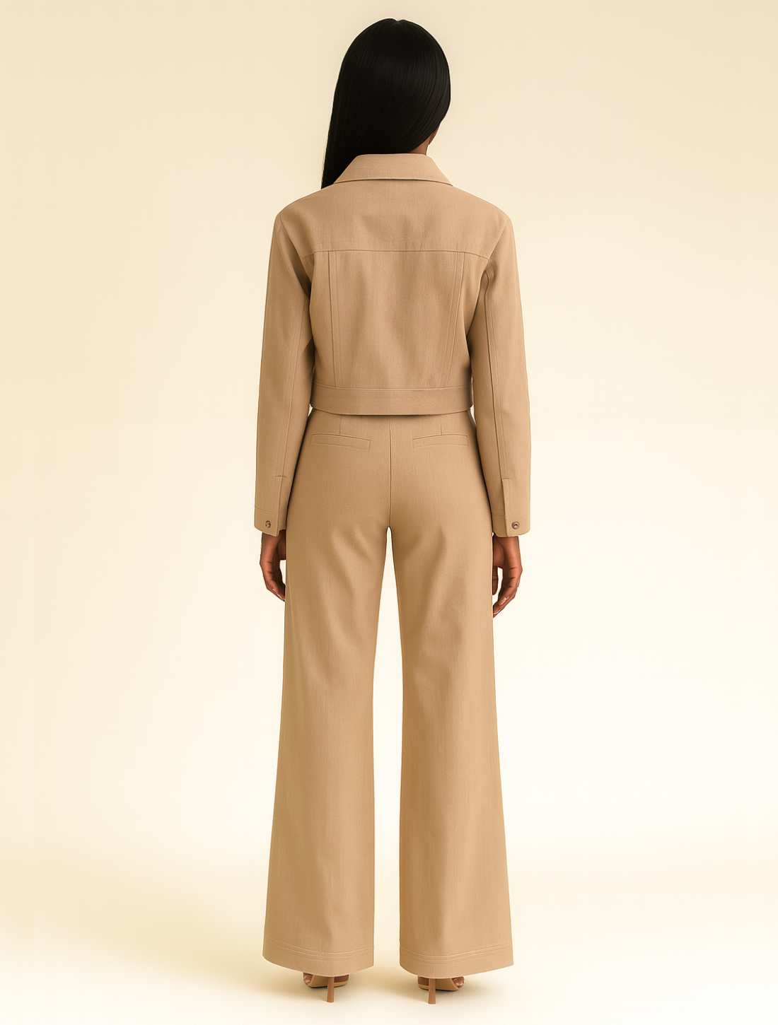 Conjunto Alfaiataria Cropped Blanc