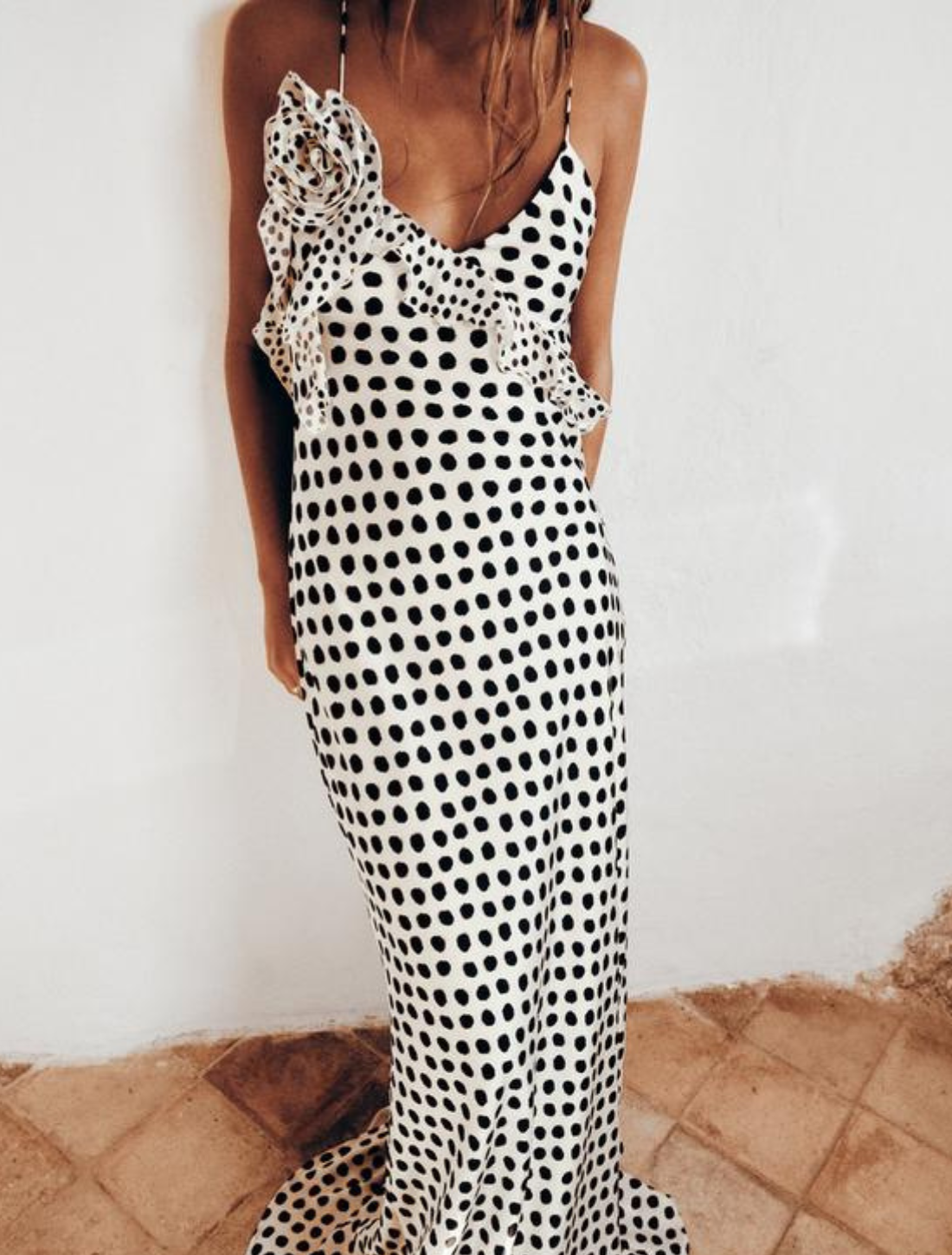 Vestido Maxi de Bolinhas Florença