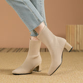 Bota Meia Tricô Anklee Boots
