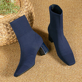 Bota Meia Tricô Anklee Boots