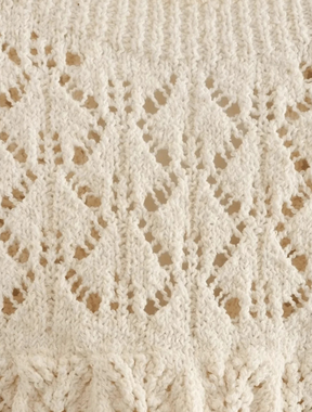 Conjunto em Tricot Saia Curta e Bata Bianca