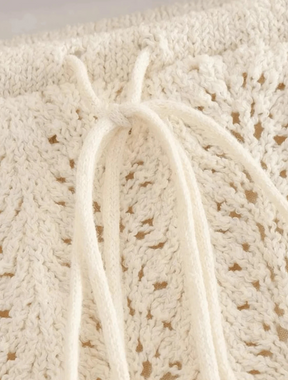 Conjunto em Tricot Saia Curta e Bata Bianca