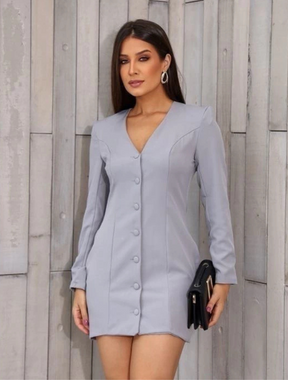 Vestido Curto Luce Avellana