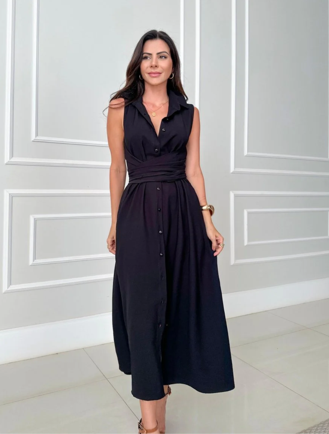 Vestido Longo Ébano