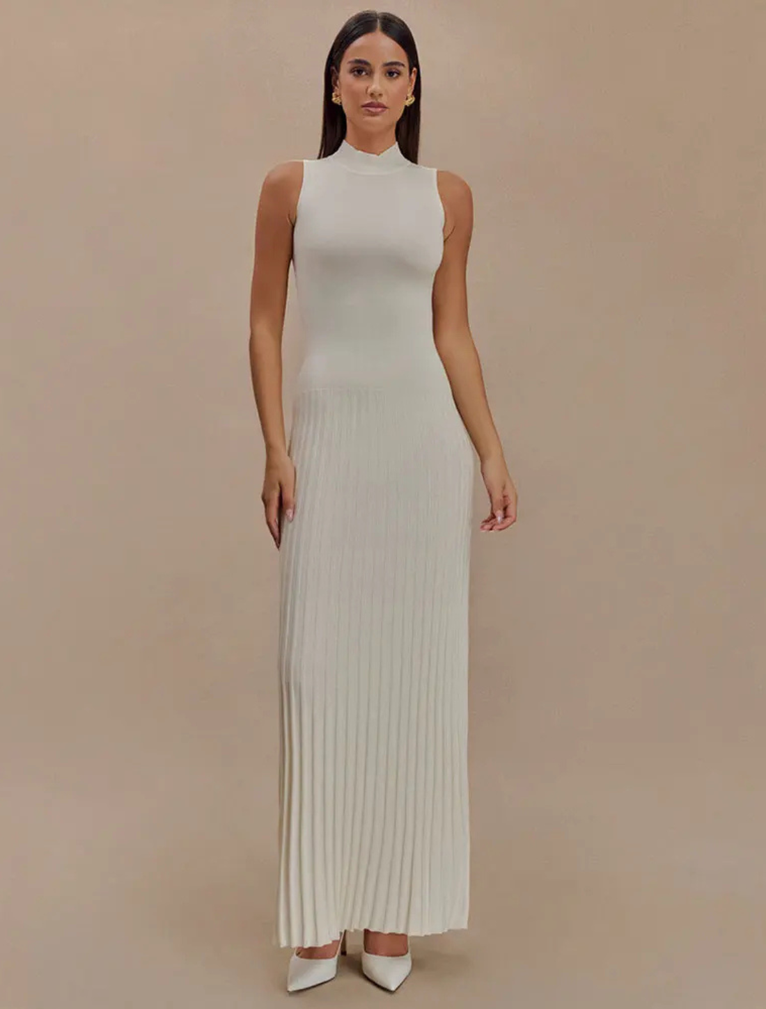 Vestido Longo Plissado Verona