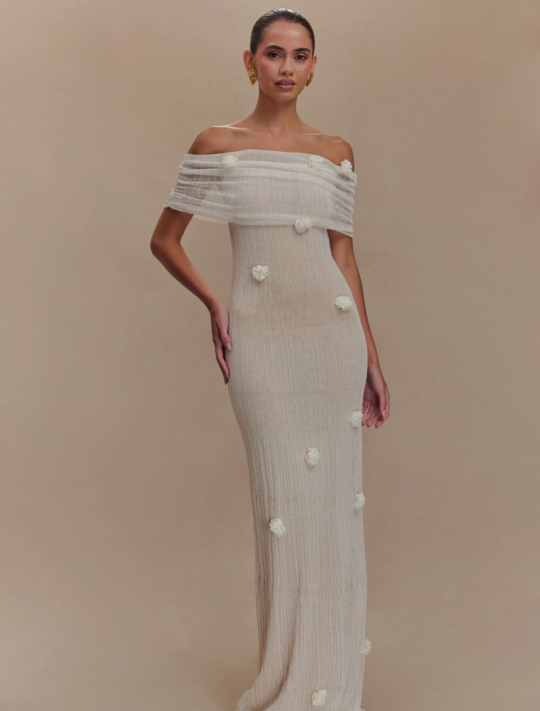Vestido Longo Texturizado Liora