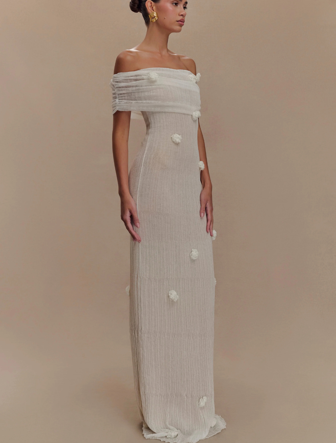 Vestido Longo Texturizado Liora