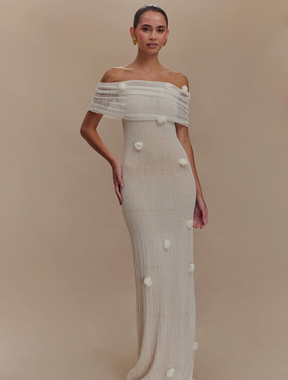 Vestido Longo Texturizado Liora