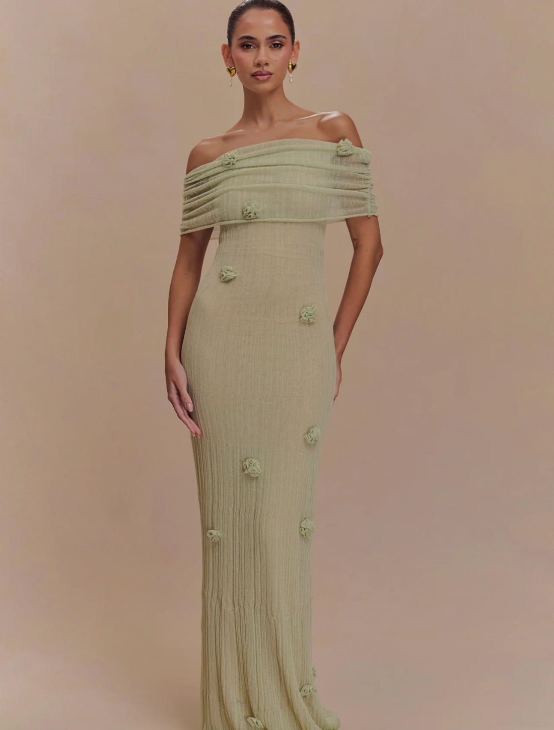 Vestido Longo Texturizado Liora